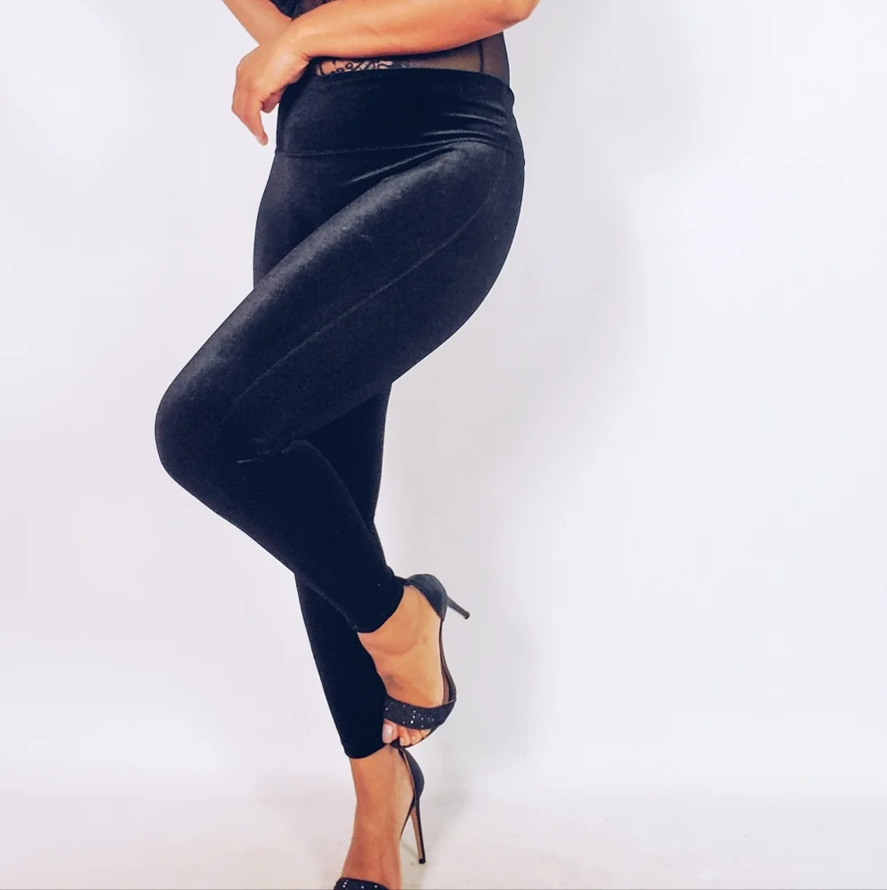 🚫SOLD🚫DKNY Velvet Leggings - Picture 3 of 5
